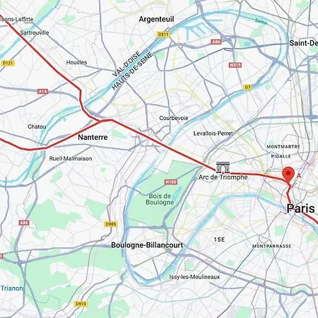 25' Paris -joli Studio-centre-ville- 5' Rer A Station Lägenhet Saint-Germain-en-Laye